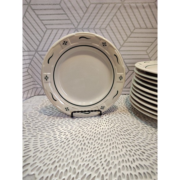 Longaberger Other - Longaberger Pottery Plates Bread Woven Traditions Heritage Green Replacement‎